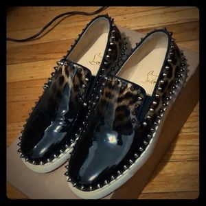 Louboutin studded slip on 37.5